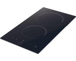 glaskeramiek domino 30cm 2 zwarte branders - candy - CDH30