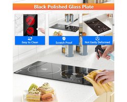 Inbouw Elektrische Kookplaat 2 Zones – 3000W – Sensor Touch Bediening & Timer