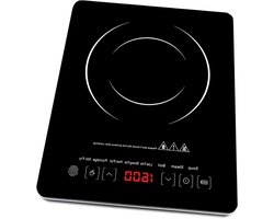 Inductie Kookplaat - Draagbare Kookplaat Elektrisch - Snel Koken - Touch Control Bediening - 35 x 28 x 6 cm