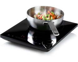 Inductie Kookplaat - Elektrisch Fornuis - Snel Koken - Ruimtebesparend Ontwerp - 29 centimeter - Zwart