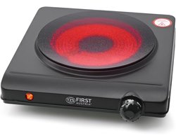 Inductie Kookplaat - Elektrische Kookplaat - Koken en Verwarmen - Snelle Warmte Verdeling - 25 x 28.5 cm - Zwart