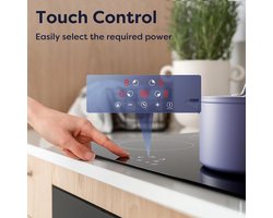 Inductie Kookplaat - Inbouw Kookplaat - Snel Koken - 9 Kookstanden - 60 cm - Zwart