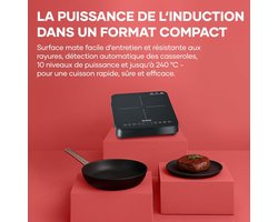Inductie Kookplaat - Keramisch Fornuis - Modern Koken - Automatische Panherkenning - 28x37 cm - Zwart