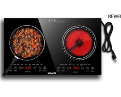 Inductie Kookplaat Vrijstaand - Elektrische Kookplaat 2 Pits - Keramische - Keuken