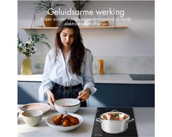 Inductiekookplaat 2-Pits-Inbouw-Inductieplaat 30 cm-Met Stekker-Laag Geluid-Gelijke Verwarming-Boost Functie-9 Niveau's-Timer 1-99 Minuten-Kinderbeveiliging-3500 W