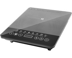 Inductiekookplaat - Draagbare kookplaat - Koken op locatie - Adaptieve spanningstechnologie - 319 cm breed - Grijs