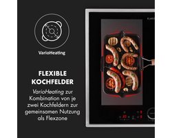 Inductiekookplaat - Inbouw fornuis - Snel koken - Flexzones en booster - 60 cm - Zwart