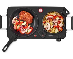 Infrarood keramische kookplaat dubbel voor alle pannen | Draagbare dubbele kookplaat