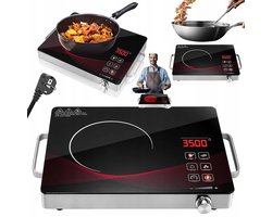 Infrarood lichtgolf inductiekookplaat - Kookplaat - Meerdere kookstanden - Instelbaar vermogen - Snelle verwarming - Oververhittingsbeveiliging - Snelkoelsysteem
