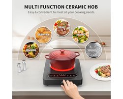 Keramische Kookplaat 2000W met Touch Control en Timer