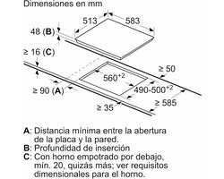 Keramische Kookplaat 60 cm met 2 Zones en Touchbediening