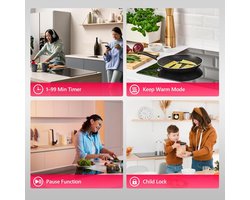 Keramische Kookplaat - Inbouw Kookplaat - Thuis Koken - Touch Bediening - 60 cm - Zwart