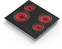 Keramische Kookplaat met 4 Vlammen - Efficiënt en Stijlvol Koken