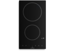 Klarstein Vitrokeramische kookplaat, Moderne kookplaat, VTC-kookplaat voor camping, Vitrokeramische kookplaat 2 platen, 2-delige vitrokeramische kookplaat mobiel, VTC-kookplaten 3000 W