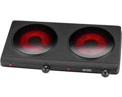 Kookplaat Infrarood 2-pits 2500W – Dubbele Elektrokookplaat voor Kamperen en Thuis