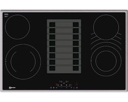 Neff T18BD3AN0 kookplaat Zwart, Roestvrijstaal Ingebouwd 80 cm Keramisch 4 zone(s) Inbouw afzuigkap