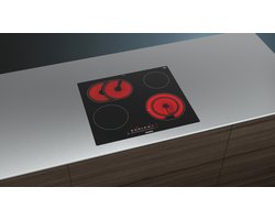 Siemens ET601FNP1E kookplaat Zwart, Roestvrijstaal Ingebouwd Keramisch 4 zone(s)