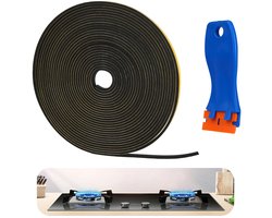 SnelShoppen - Zelfklevende Schuimafdichting 5 m, Raamafdichting 6 x 3 mm, Afdichtband voor Keramische Kookplaat, Ideaal voor Keuken en Wasbak