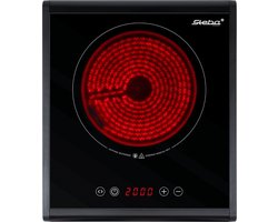 Steba HK25 - Keramische kookplaat - 1-pits - vrijstaand - 2000 watt - Ø 18.5 cm - geschikt voor alle pannen