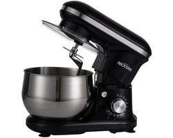 5L Elektrische Stand Mixer – 1000W – Multifunctionele Keukenmixer voor Cake, Brood, Deeg en Slagroom – 10 Snelheden, Spiraalhaak & Accessoires