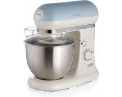 Ariete 1588/05 - Vintage keukenmachine - 5.5 liter - 3 accessoires - 2400 Watt - 7 snelheden - Blauw