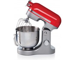 Ariete 1589/00 Moderna Keukenmixer - 1600 Watt - RVS 11 snelheden - 5.5 liter - incl 3 accessoires - Rood