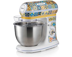 Ariete Positano 1588 - Italiaans design keukenmachine - 5.5 liter - 3 accessoires - 2400 Watt - 7 snelheden