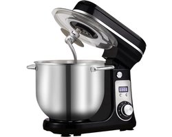 Benelux Select Deegmixer – Deeg Mixer – Deeg Mixer Keukenmachine – 1200 W – Met Accessoires - 6 Snelheden + Pulse - 35,1 × 28,5 × 31,2 cm