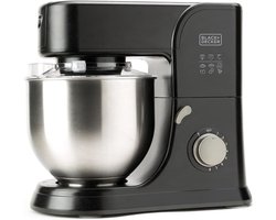 BLACK+DECKER - Keukenmachine 1000W - Keukenrobot - Foodprocessor - Keukenmixer RVS - 5.2L - Zwart