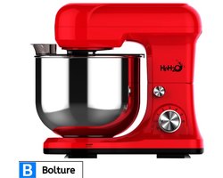 Bolture Mixer met Mengkom - Handmixer - Keukenmachine - Multifunctioneel - 4.5 Liter - Kneden Kloppen en Mengen - 1500 W