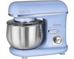 Bomann KM 6030 - Kneedmachine - Keukenmachine - 1100 watt - 5 liter - Blauw