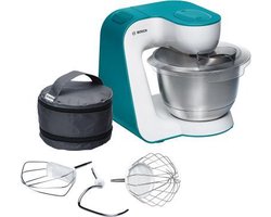 Bosch Keukenmachine, 900 watt, wit/turquoise