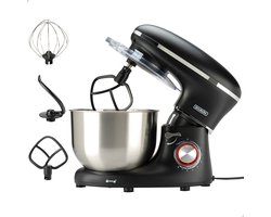 Bourgini Kitchen Chef Plus - XL Keukenmachine - 6.2L mengkom - Keukenrobot - 3 Accessoires - Keukenmixer - Zwart