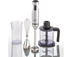 CASO Staafmixer HB 1000, 4 delige set, 1000 W - 17.000 rotaties/min, Inclusief hakmolen, klopper en maatbeker