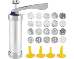 Cookie Press Cutter Maker met 20 Koekjesvormen en 4 Sproeiers