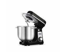 CYRO - Deegmachine - Kneedmachine - Elektrische Deegmixer - Keukenmachine - RVS - 6L - 6 Versnellingen - Stille Motor - Zwart