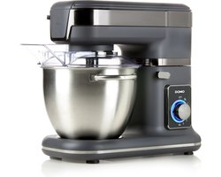 DOMO DO9070KR Keukenrobot – Keukenmachine – 4,5L RVS Mengkom – 1000W – Grijs