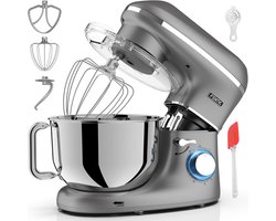 Fentic Keukenmachine – 2000W – Keukenrobot - Foodprocessor - 6,2L Mengkom – Incl. extra Accessoires – Antraciet