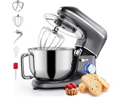 Florixa® Mixer met Mengkom - Keukenmachine - Handmixer - Donkergrijs - 46cm x 36cm x 27cm