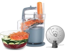 Foodprocessor - Elektrische Groentesnijder Multifunctioneel - Vleesmolen - Gehaktmolen - RVS - Top Kwaliteit - Transparant