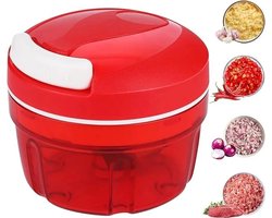 Groente- en uienhakker, handmatige keukenmachine van 300 ml, huishoudelijke hakmolen met trekkoord, vleesmolen, keukenaccessoire.