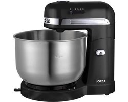 JOCCA Keukenmachine - 3,5 L RVS Kom - 5 Snelheden - Zwart en Grijs