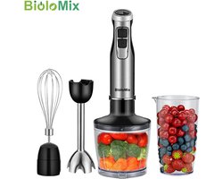 Jurrys Blender - Mixer - Stamper - 1200W - 4 in 1 - Roestvrijstaal - High power - Smoothie