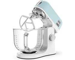 Kenwood kMix KMX754PB - Keukenmachine - Pastel blauw - Glazen mengkom - 1000 Watt