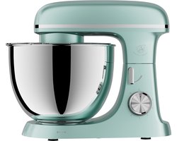 Keukenmachine 2000W – 8.5L RVS Mengkom – Planetair Mengsysteem – 6 Snelheden – Mintgroen – Royal Swiss®