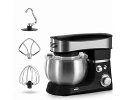 Keukenmachine – 3L Mengkom – Keukenrobot met Mixerfunctie – Zwart