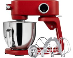 Keukenmachine 5 liter met metalen behuizing, 8 snelheden, timer en accessoires