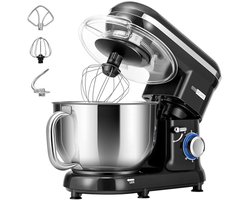 Keukenmachine 5,7 liter met 10 snelheden en spatbescherming