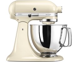 KitchenAid Artisan 5KSM125EAC Keukenmachine 4,8L - Amandel wit - 3 menghaken