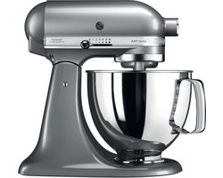 KitchenAid Artisan 5KSM125ECU Keukenmachine 4,8L - Contour zilver - 3 menghaken